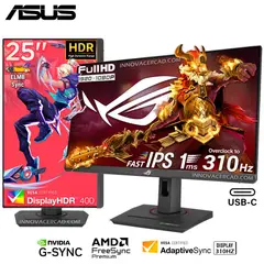 ASUS - Monitor ROG STRIX XG259CMS, 24.5 FAST IPS, FHD, 310Hz OC, 1ms, G-Sync