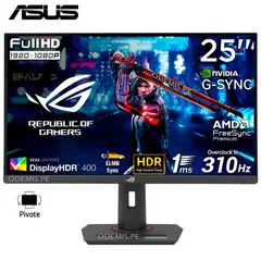 ASUS - Monitor ROG STRIX XG259CMS, 24.5 FAST IPS, FHD, 310Hz OC, 1ms, G-Sync