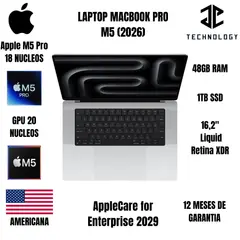 APPLE - Laptop MacBook M5 Pro 48GB RAM 1TB SSD 16 Silver Open Box