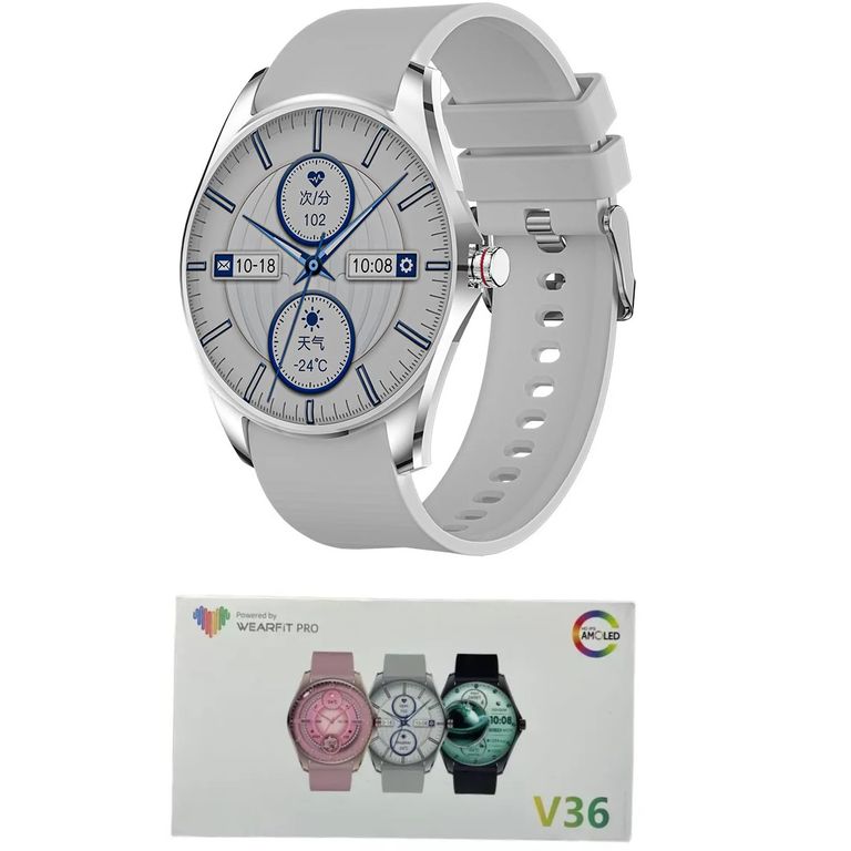 Smartwatch V36 con Pantalla AMOLED y Bluetooth