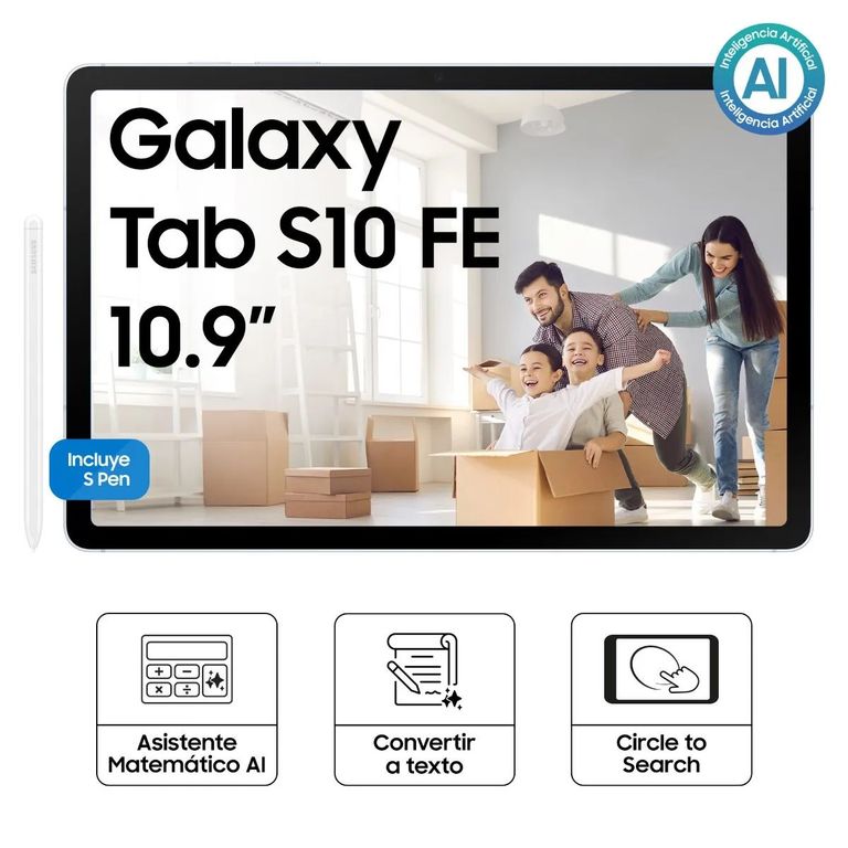 Tablet Galaxy Tab S10 Fe 8GB + 128GB