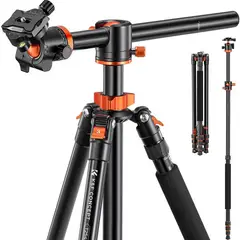 K&F CONCEPT - Trípode para cámara monopié profesional T254A8+BH-28L KF09.086V2