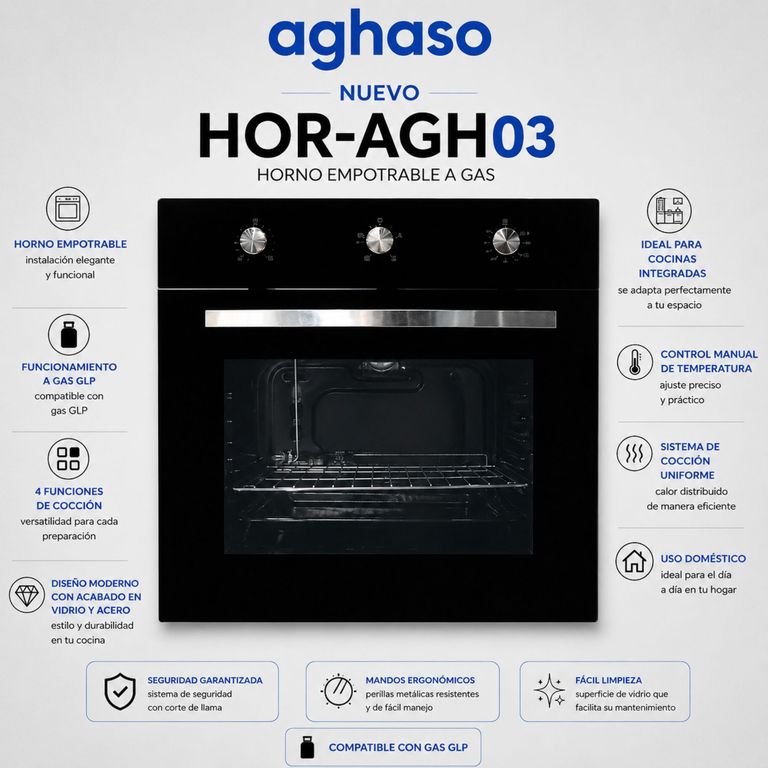 Horno Empotrable GLP AGH03