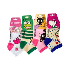 SANRIO - Pack 4 Medias HELLO KITTY y AMIGOS Talla 28 a 32