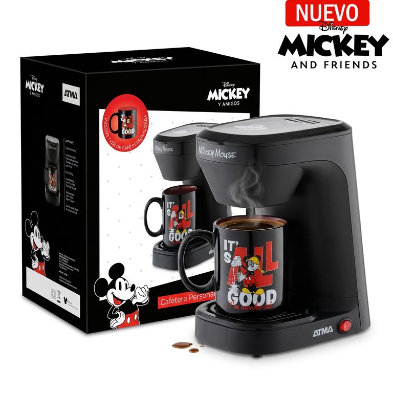 Cafetera Eléctrica Disney Con Taza De Mickey