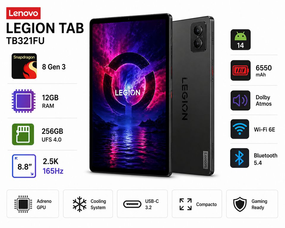 Tablet Tab M10 3ra Gen 10.1″ 4GB RAM 64GB WiFi Android ZAEF0044PE