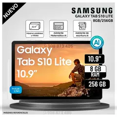 SAMSUNG - Tablet Galaxy Tab S10 Lite 10.9" 8GB 256GB + S Pen - Gray - Modelo Nuevo