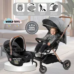 Baby - Coche Maleta de Paseo «KIBO PLUS» Edición Exclusiva Gray