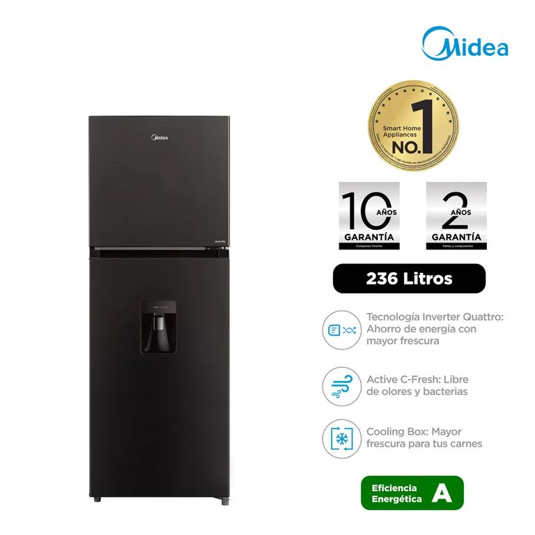 Refrigeradora 236 Litros C/D Negro MDRT346MTR28PEWD