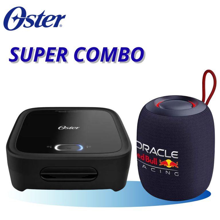 Sandwichera CKSTSM400 Negro + Parlante RED BULL SK460