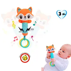 Baby - Sonajero para Bebé de Felpa con Sonidos - Seguro y Perfecto para sus Manitos - ZORRITO