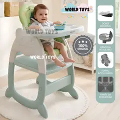 BABY - Silla de Comer de Lujo «FIRST KITTY» Edición Exclusiva Green