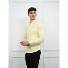 MEHIVIC - CAMISA SLIM FIT HOMBRE CUELLO NERU ALGODÓN POPELINA