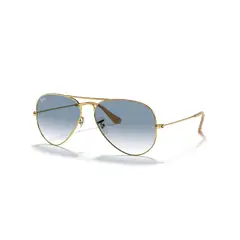 RAY BAN - Lentes de sol Ray-Ban Aviator DoradoAzul Claro Degradado 62 mm RB3025 0013F 62-14