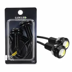JET - Ojos De Águila Luz Led Cob Flash Azul 23mm Par