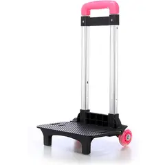 GENERICO - CARRITO CON RUEDAS PARA MOCHILA - ROSA