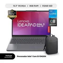 LENOVO - NOTEBOOK 15.3 WUXGA INTEL I5-13420H 8GB 512GB WINDOWS 11 HOME - LUNA GREY + MOCHILA