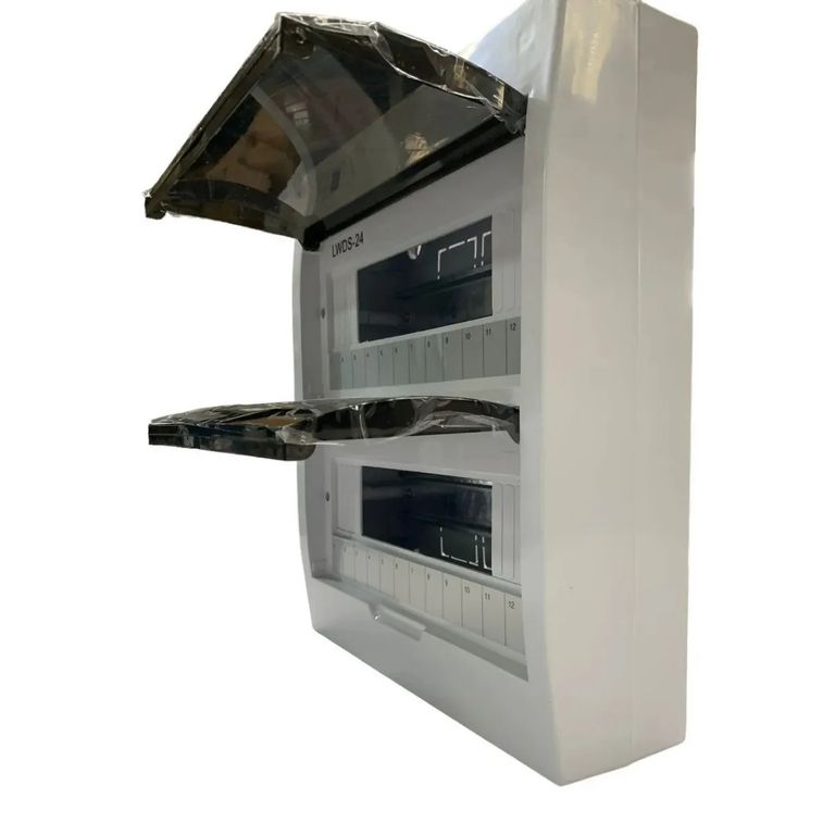 TABLERO DE 24 POLOS EMPOTRABLE DE PVC 2 FILAS