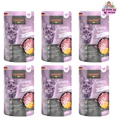 CAT FOOD LEONARDO - Leonardo Pouch para gatos senior sabor puro en pollo pack 6 sobres
