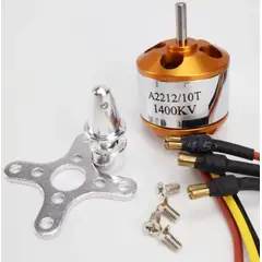 GENERICO - Motor Brushless A2212 1400KV 10T para Drone y Avión RC + Accesorios