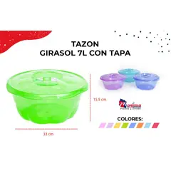 GENERICO - TAZON CON TAPA DE COLORES