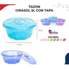 GENERICO - TAZON CON TAPA DE COLORES