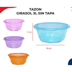 GENERICO - TAZON SIN TAPA DE COLORES