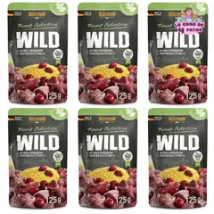 GENERICO - Belcando Pouch para perros adultos sabor venado con arandanos y mijo PACK 6