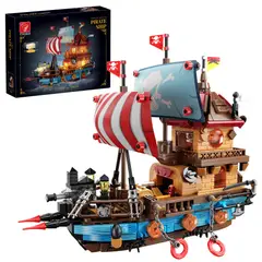 GENERICO - TYCOLE Kit de Construcción de Barco Pirata 916 Piezas con Luces LED - Ladrillo Estándar