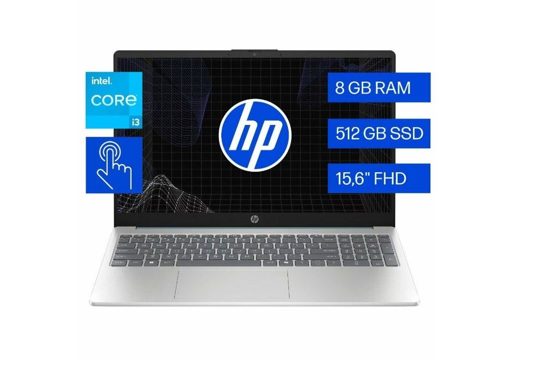 15-FD0131LA INTEL CORE I3-N305 8GB 512GB SSD 15.6 FHD TACTIL WIN 11