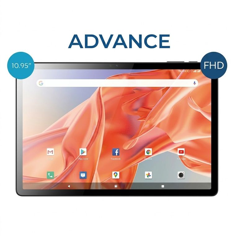 Tablet NovaPad NP6070, 10.95" IPS 8GB RAM, 128GB, Android 15 , 4G LTE