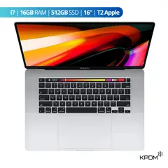 APPLE - MacBook Pro 2019 16” i7 16GB RAM + 512GB SSD Plateado Reacondicionado Grado A