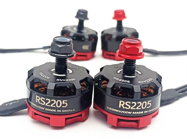 Kit 4 Motores RS2205 2300KV 2CW+2CCW para Dron FPV 3-4S