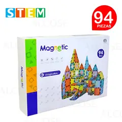 STM - Bloques magnéticos didácticos STEM MAGNETIC caja 94 piezas