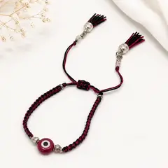 GENERICO - Pulsera Regulable Ojo Turco Rojo