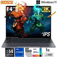 CHUWI - Laptop CoreBook X, Intel Core i9-13900HX, SSD 1TB, 16GB DDR4, 14 2K QHD IPS