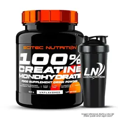 SCITEC NUTRITION - Creatina 500 g - Creatina Monohidratada 147 Servicios + Shaker