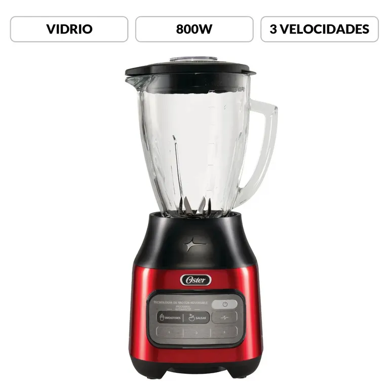 Licuadora 6 Velocidades 1.5L Roja BLSTPEG-CPB
