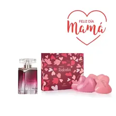 Esika - VIBRANZA PERFUME FEMENINO 45 ML + JABON CORAZON TODODIA