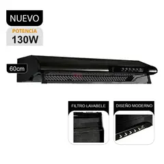 INDURAMA - Campana Extractora 3 Velocidades CEI-602NE
