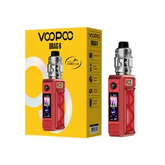 VOOPOO - Drag 6, 220W, Batería de 4400mAh, Tanque UFORCE-X de 5ml, Bobina PnP X - DISEÑO RED