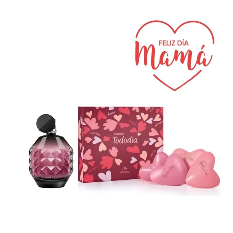 SWEET BLACK EAU DE PARFUM 50 ML + JABON TODODIA CORAZON