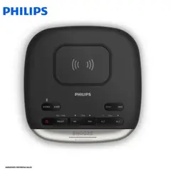 PHILIPS - Despertador Digital TAR7606 Radio FM Bluetooth Carga Inalámbrica