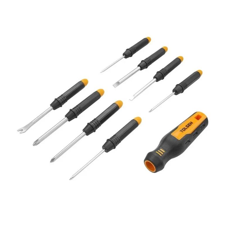 Destornillador cptas intercam. 8 pz 20039