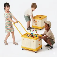GENERICO - Caja de Almacenamiento de Plástico Móvil Plegable