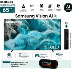 SAMSUNG - Televisor Smart TV 65 QLED 4K UHD QN65Q7FAAGXPE + Parlante