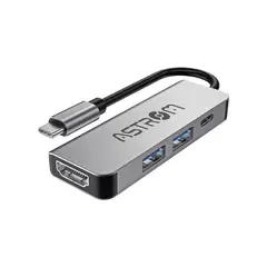 ASTROM - ADAPTADOR HUB USB-C 4 EN 1 MH2341-HDMI