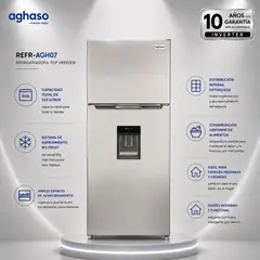 AGHASO - Refrigeradora 345L SILVER AghasoREFR-AGH07