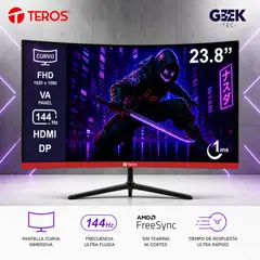 TEROS GAMING - Monitor Curvo Teros TE-2403S 23.8 FHD 144HZ 1MS