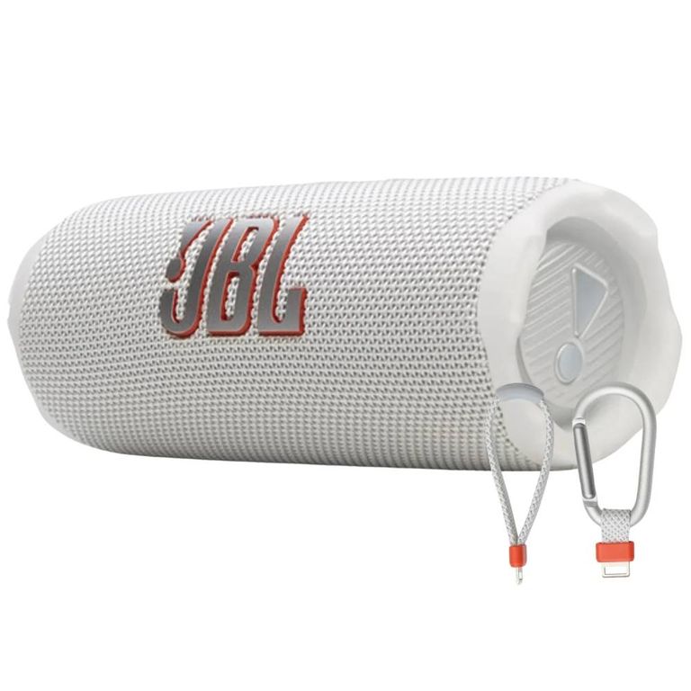 Parlante Bluetooth Portátil Flip 7 Blanco con AI Sound Boost
